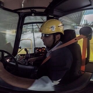 Inside a #forklift #simulator a #360video #interactive video experience #wearevr #logistics #industrial